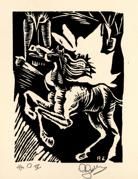 Greetings for Rosh Hashana - Wood Engravings
