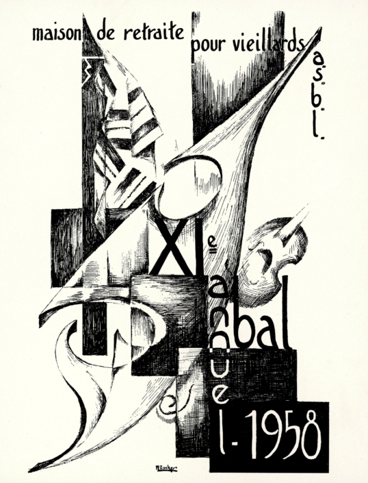 Invitation to an event - Wood Engravings (1958)