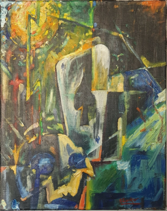 Ace of spades - Oil Colors (45x35cm)