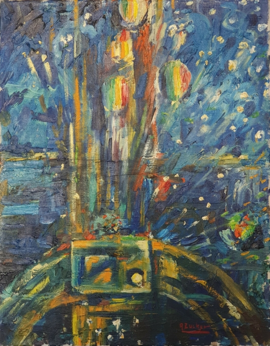Fireworks - Oil Colors (45x35cm)