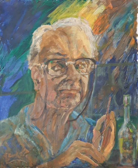 Autoportrait - Oil Colors (59x52cm)