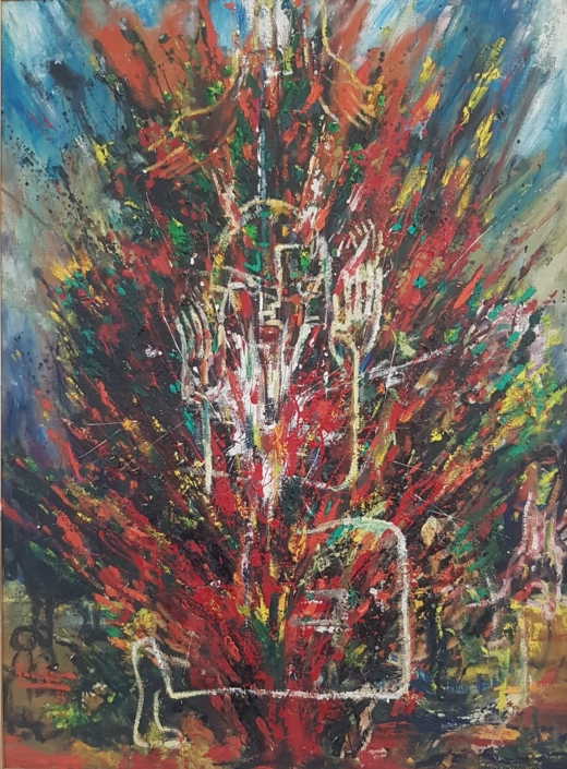 The burning Bush - Oil Colors