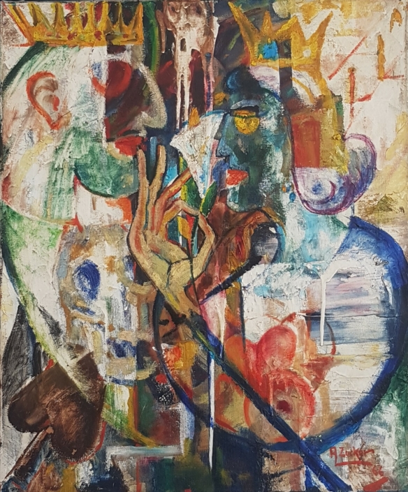 King and his Queen - Oil Colors