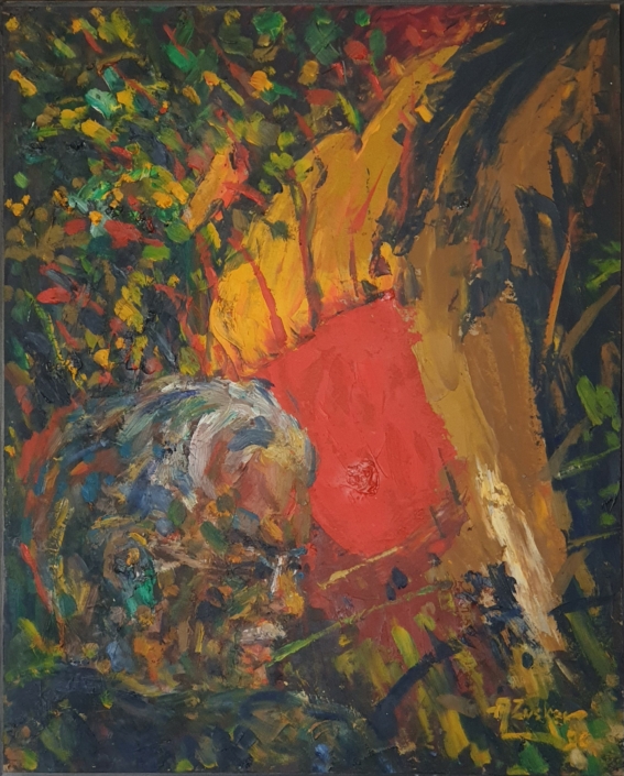 Autoportrait - Oil Colors (46x37cm, 1996)