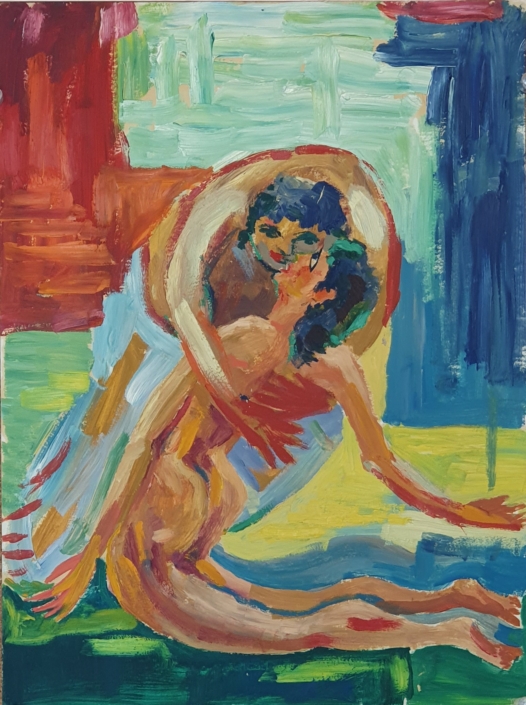 Romeo and Julia (unsigned) - Oil Colors (36x27cm)