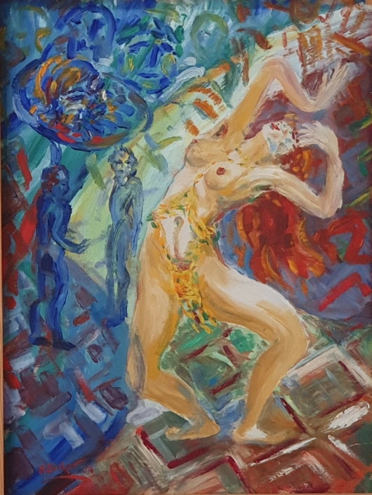 The  Dancer - Oil Colors